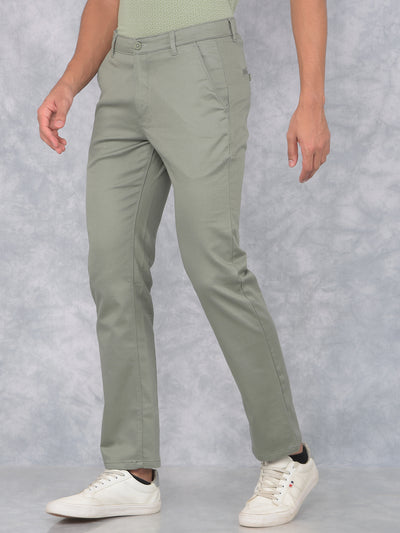 Grey Straight Trousers-Men Trousers-Crimsoune Club