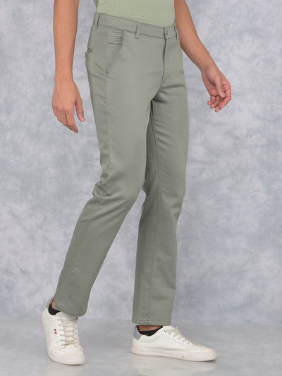 Grey Straight Trousers-Men Trousers-Crimsoune Club