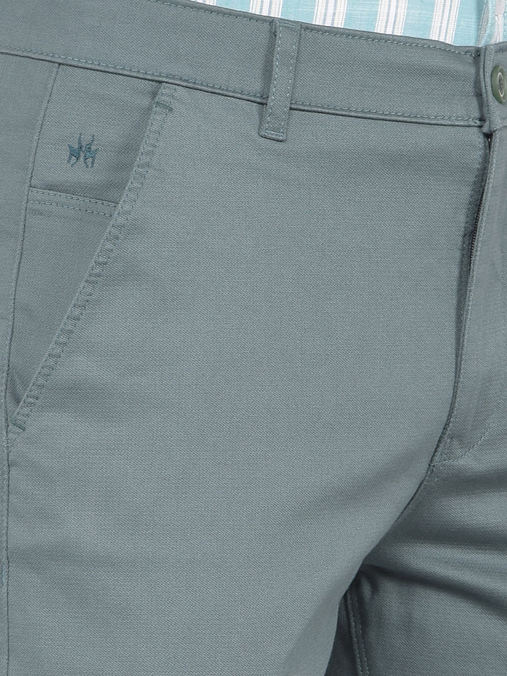 Green Straight Trousers-Men Trousers-Crimsoune Club