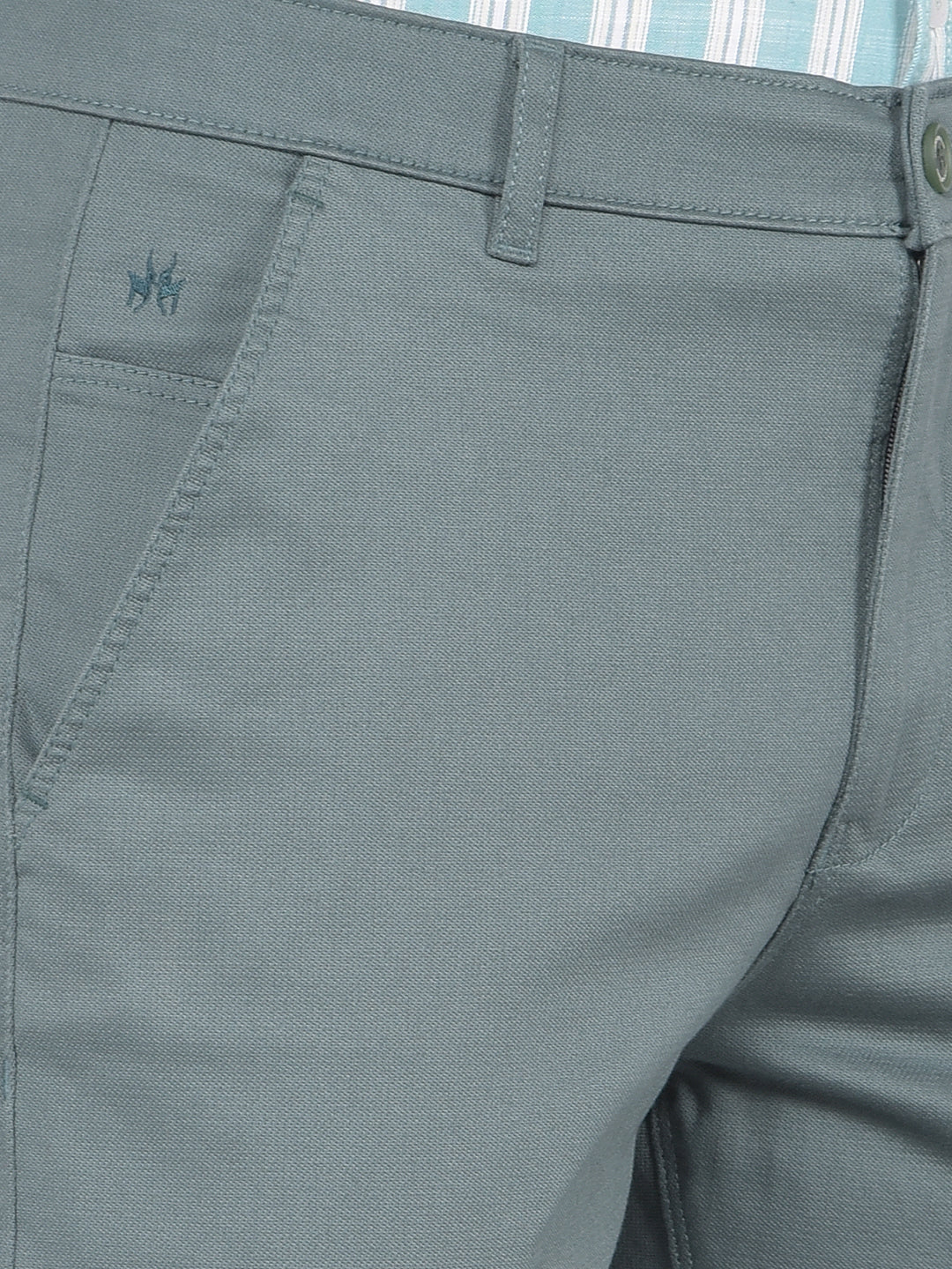 Green Straight Trousers-Men Trousers-Crimsoune Club