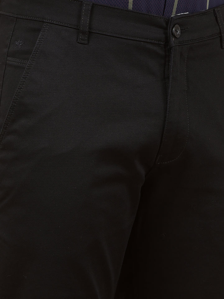 Black Straight Chinos-Men Trousers-Crimsoune Club