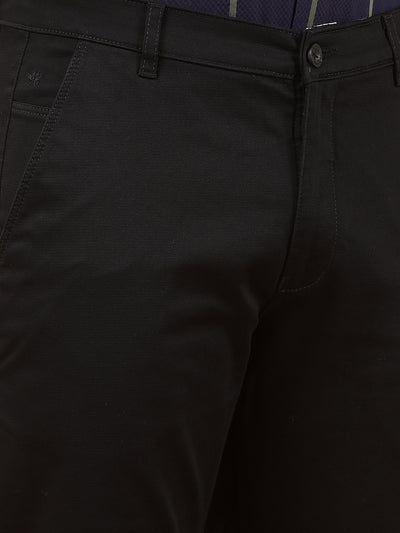 Black Straight Chinos-Men Trousers-Crimsoune Club