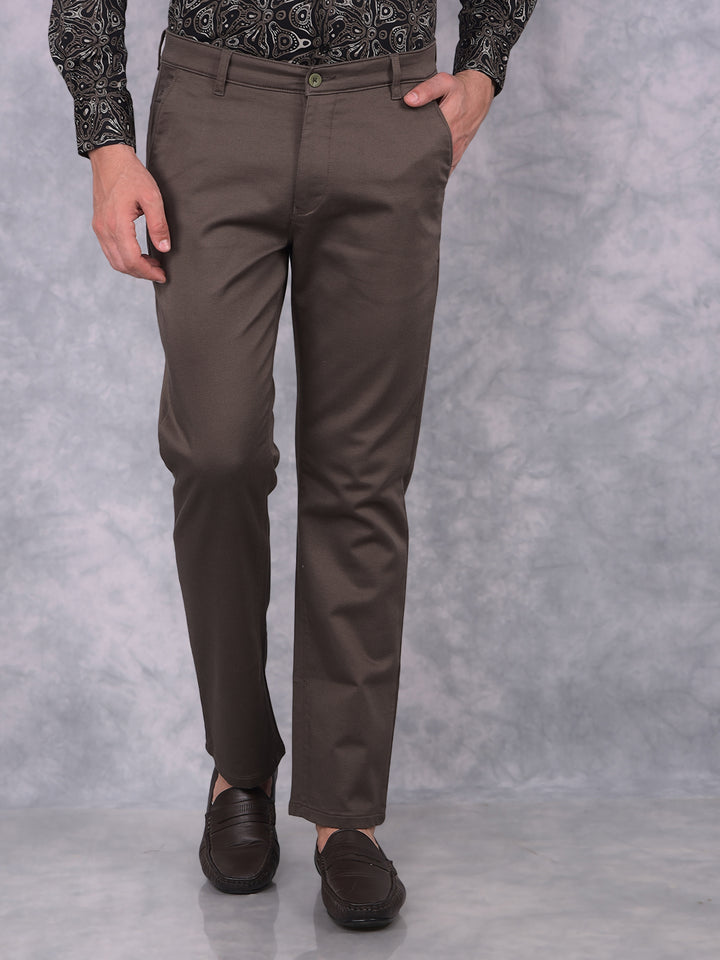 Olive Trousers-Men Trousers-Crimsoune Club