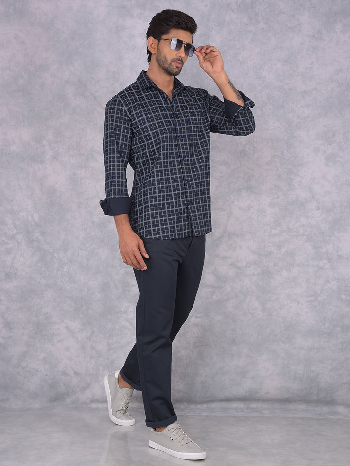 Black Straight Trousers-Men Trousers-Crimsoune Club