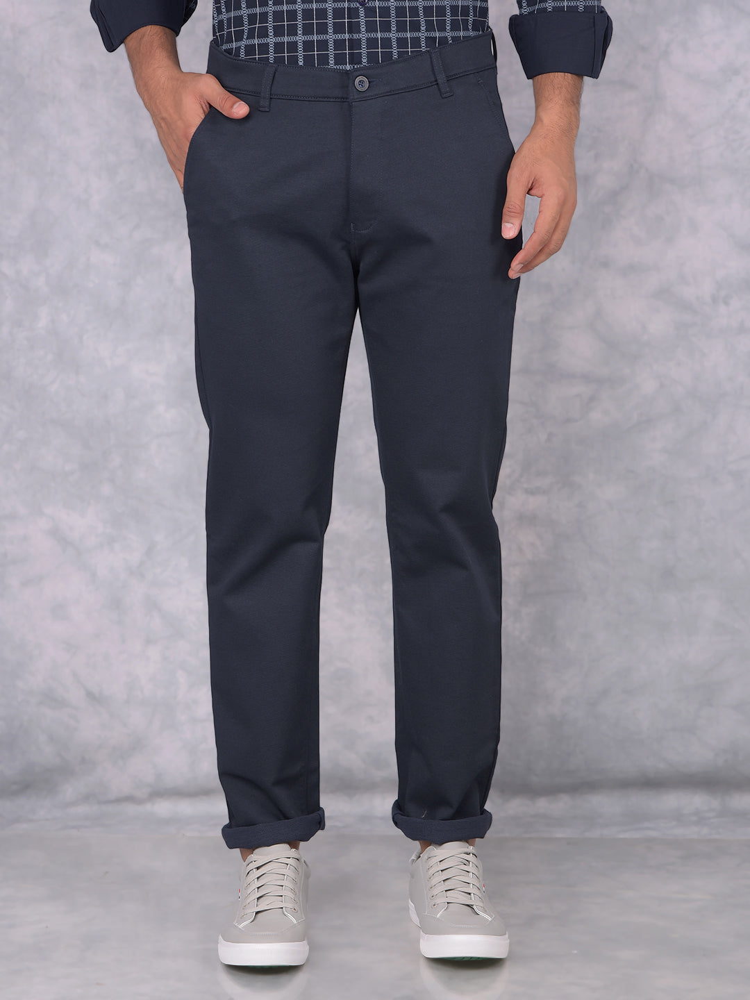 Black Straight Trousers-Men Trousers-Crimsoune Club