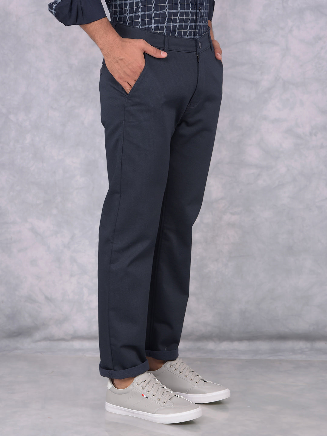 Black Straight Trousers-Men Trousers-Crimsoune Club