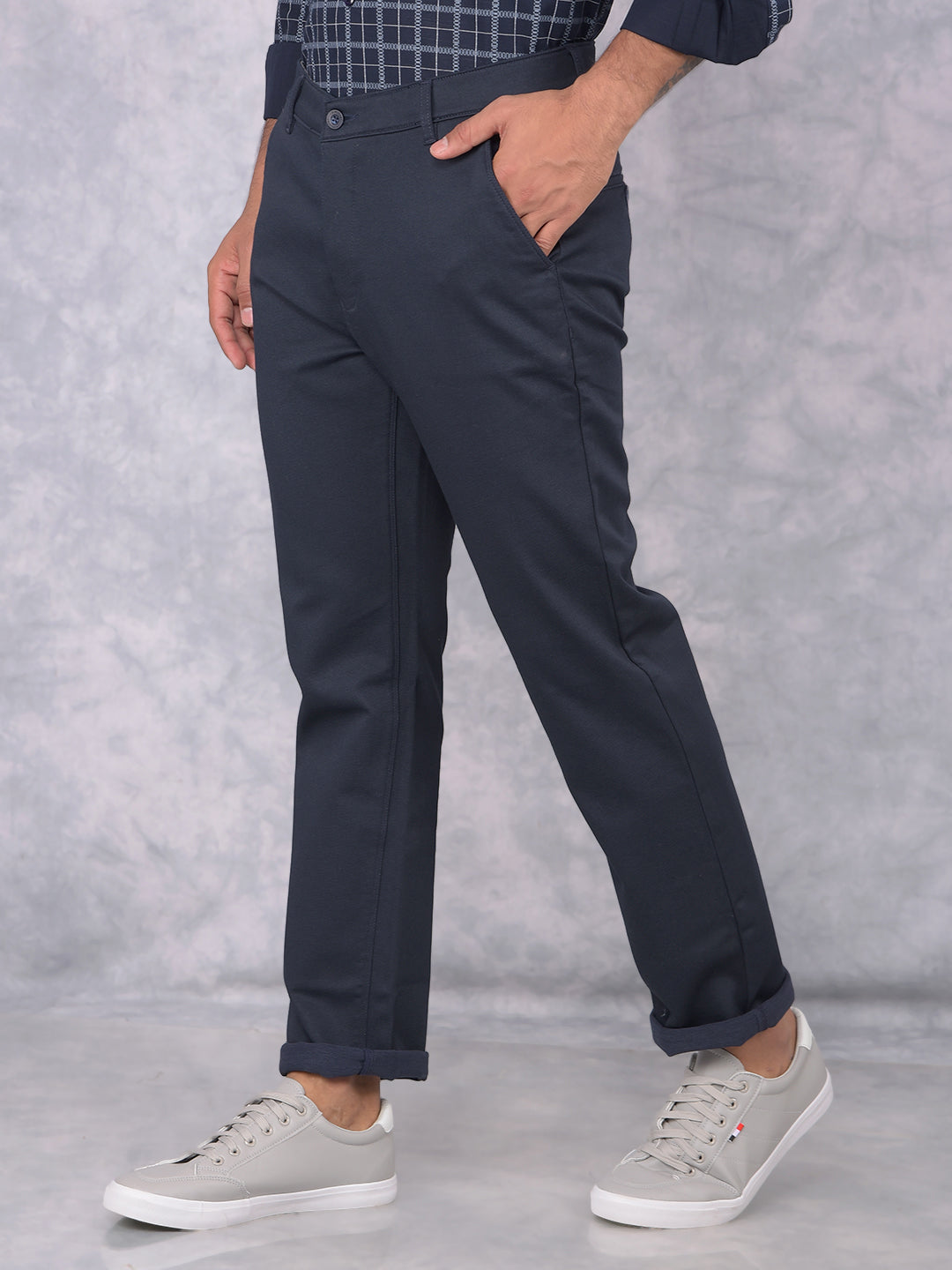 Black Straight Trousers-Men Trousers-Crimsoune Club