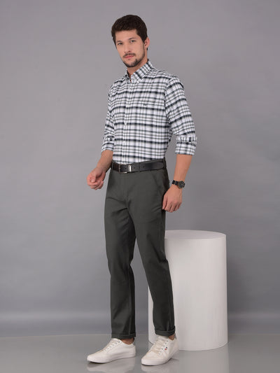 Grey Trousers-Men Trousers-Crimsoune Club