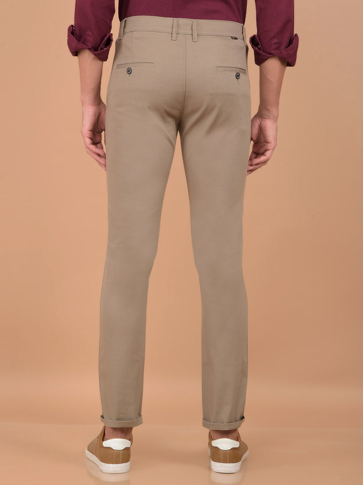 Khaki Trousers-Men Trousers-Crimsoune Club