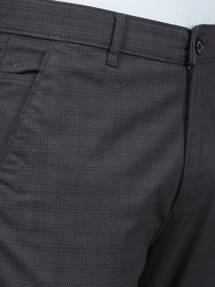 Black Checked Trousers-Men Trousers-Crimsoune Club