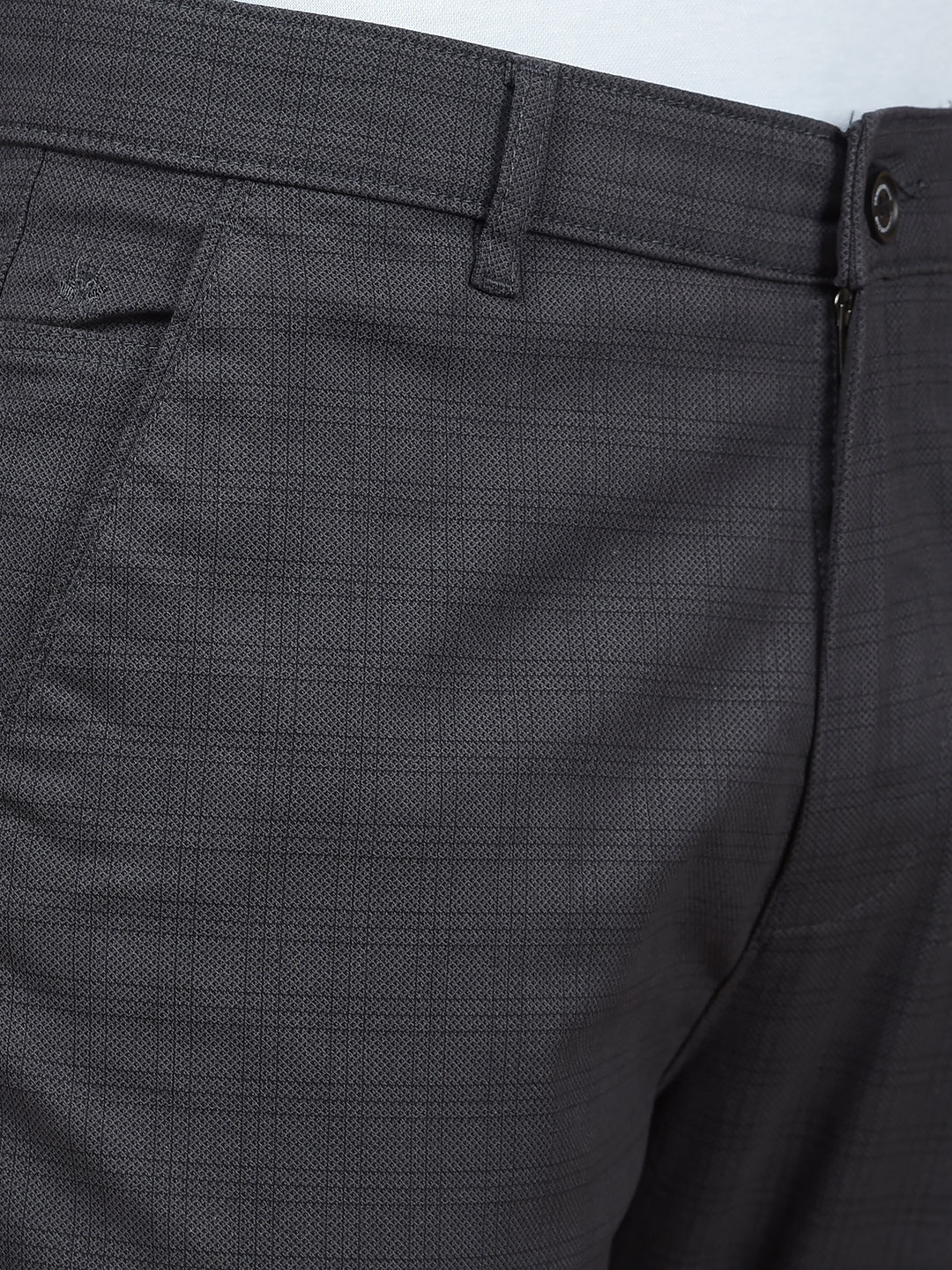 Black Checked Trousers-Men Trousers-Crimsoune Club