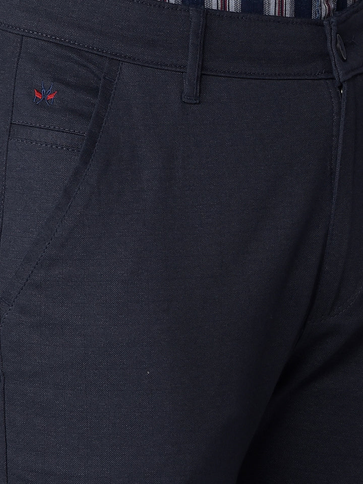 Navy Blue Trousers-Men Trousers-Crimsoune Club