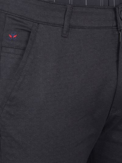Black Checked Trousers-Men Trousers-Crimsoune Club
