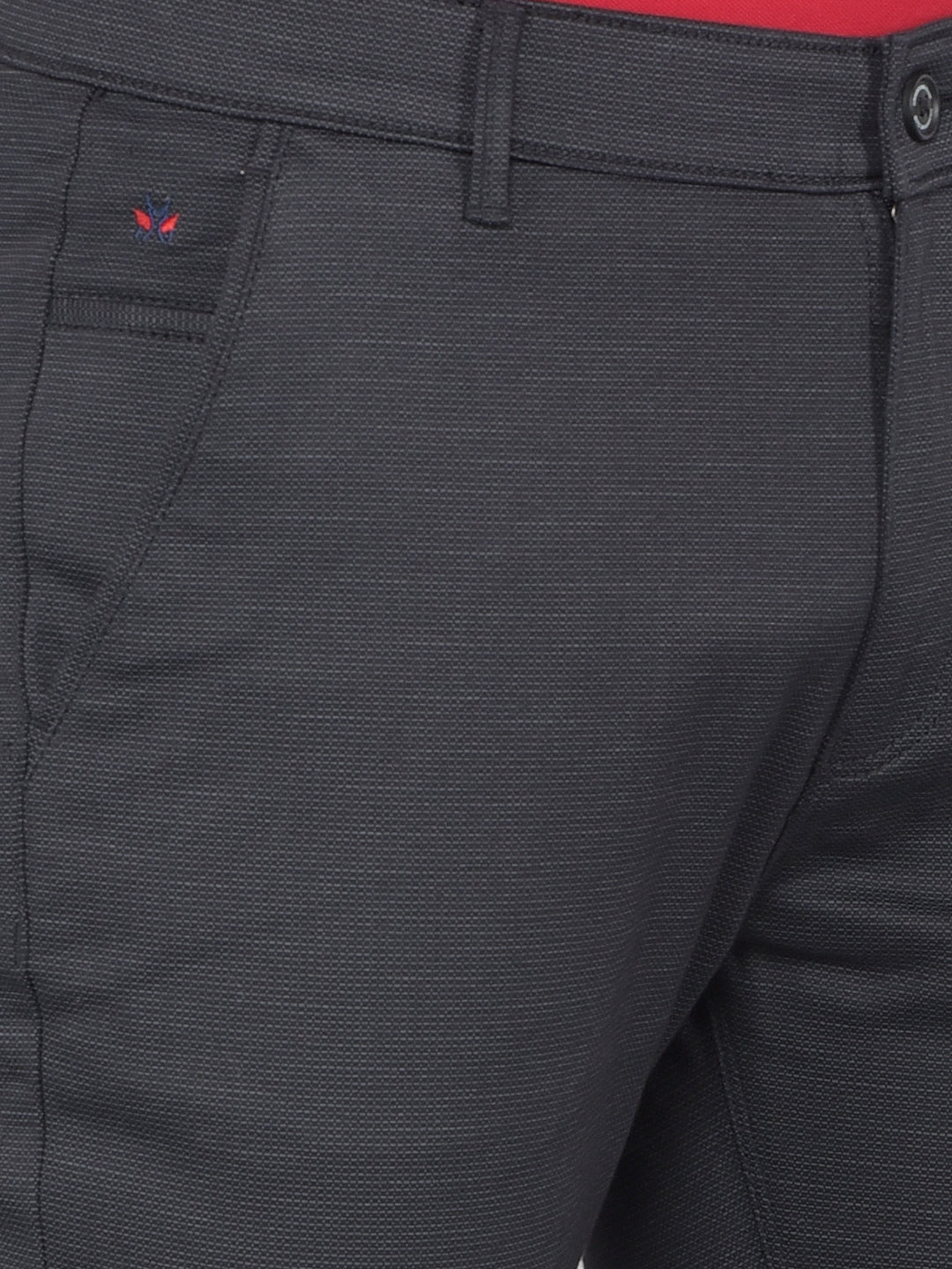 Black Printed Trousers-Men Trousers-Crimsoune Club