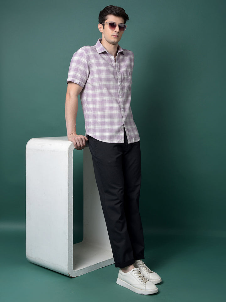 Black Straight Printed Trousers-Men Trousers-Crimsoune Club