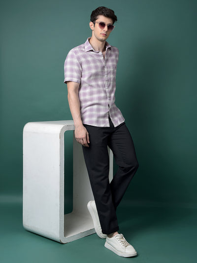 Black Straight Printed Trousers-Men Trousers-Crimsoune Club