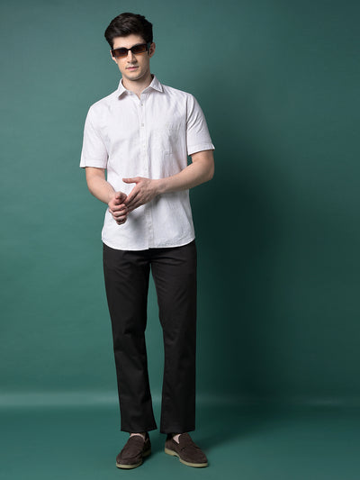 Olive Straight Trousers-Men Trousers-Crimsoune Club