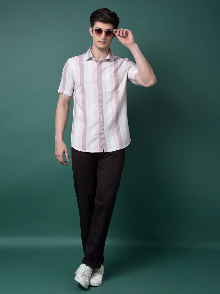 Brown Straight Trousers-Men Trousers-Crimsoune Club