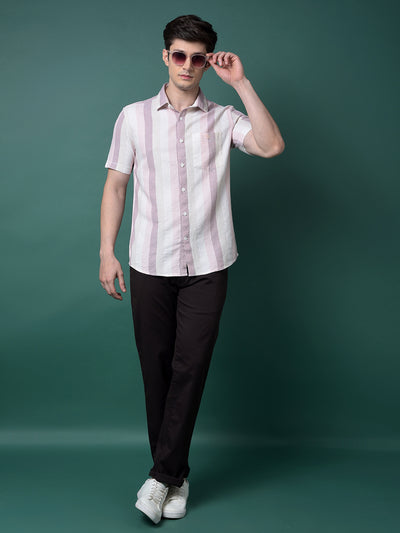 Brown Straight Trousers-Men Trousers-Crimsoune Club