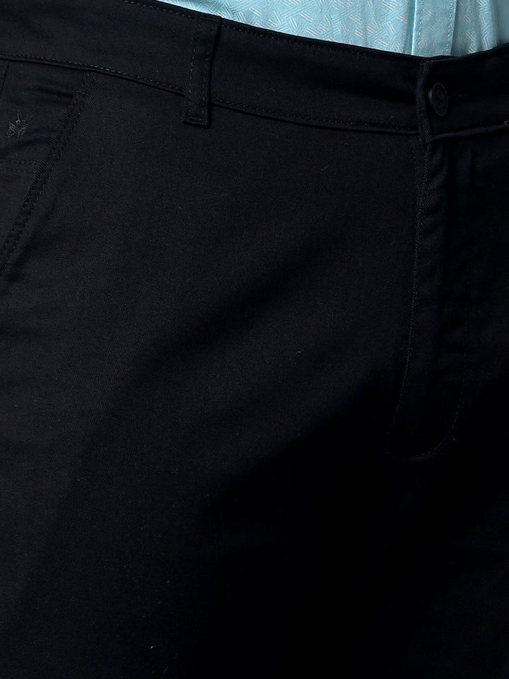 Black Straight Trousers-Men Trousers-Crimsoune Club