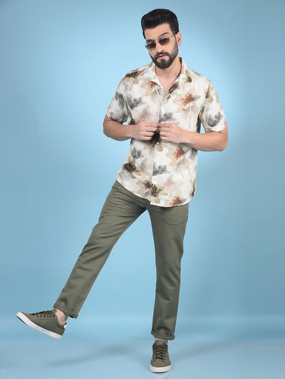 Olive Trousers-Men Trousers-Crimsoune Club