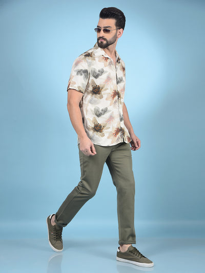 Olive Trousers-Men Trousers-Crimsoune Club