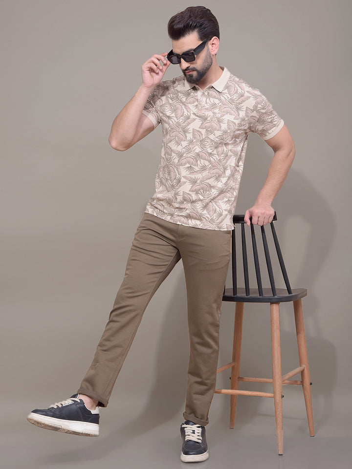 Brown Trousers-Men Trousers-Crimsoune Club