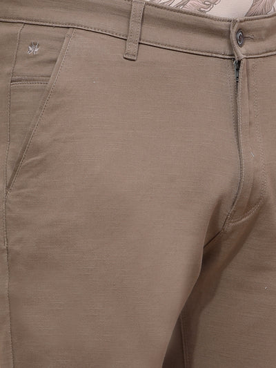 Brown Trousers-Men Trousers-Crimsoune Club