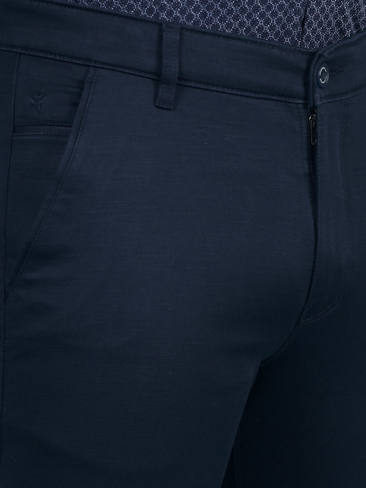 Navy Blue Trousers-Men Trousers-Crimsoune Club