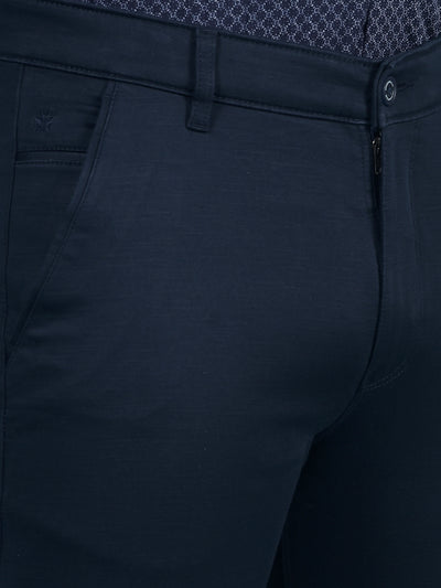 Navy Blue Trousers-Men Trousers-Crimsoune Club