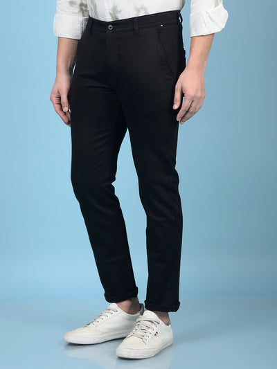 Black Trousers-Men Trousers-Crimsoune Club