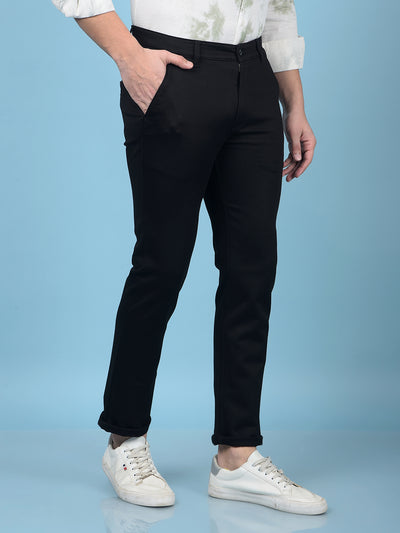 Black Trousers-Men Trousers-Crimsoune Club