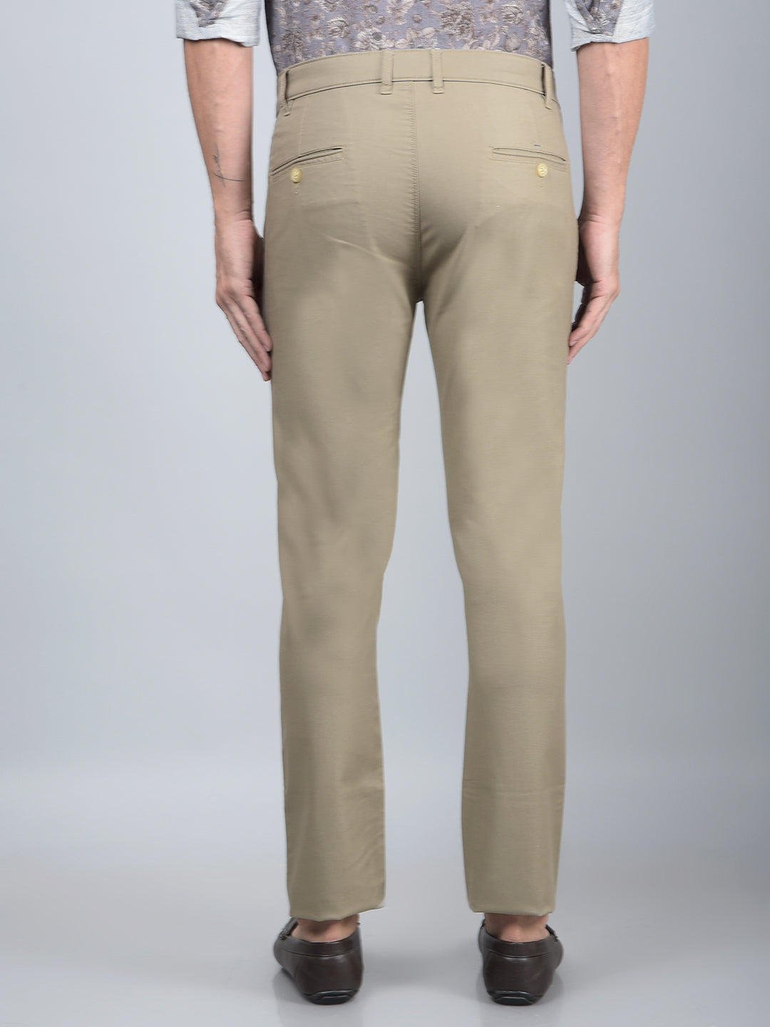 Khaki Trousers-Men Trousers-Crimsoune Club
