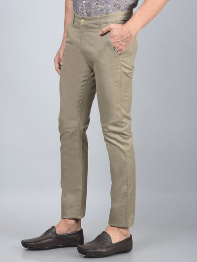 Khaki Trousers-Men Trousers-Crimsoune Club