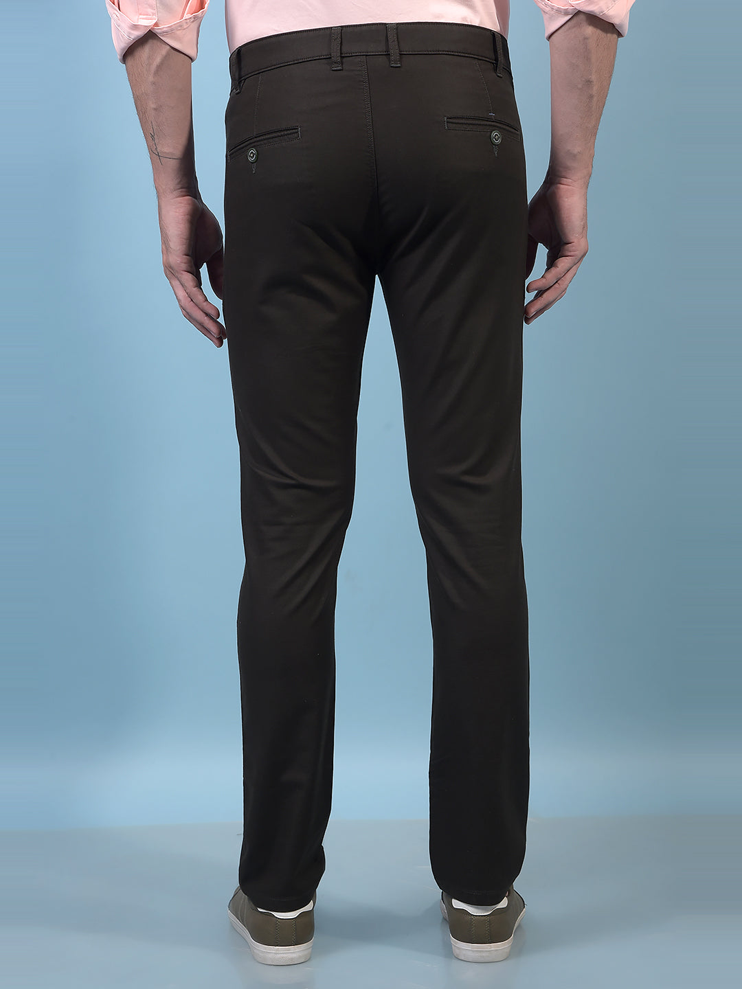 Men's Olive Trousers-Men Trousers-Crimsoune Club