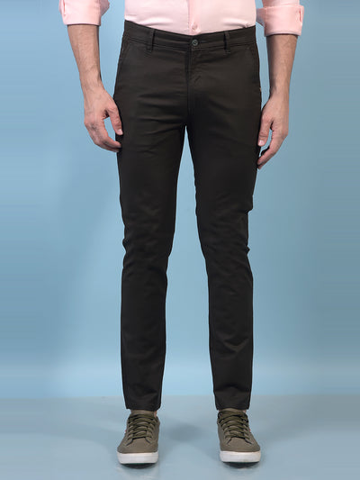 Men's Olive Trousers-Men Trousers-Crimsoune Club