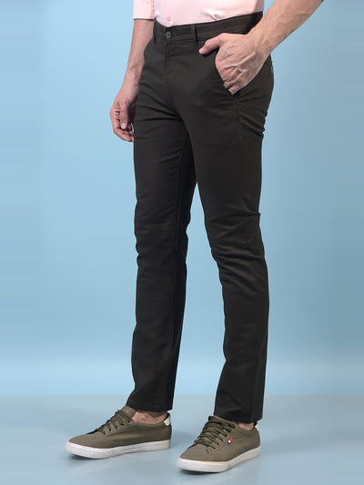 Men's Olive Trousers-Men Trousers-Crimsoune Club