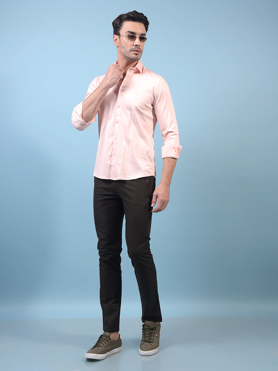 Men's Olive Trousers-Men Trousers-Crimsoune Club