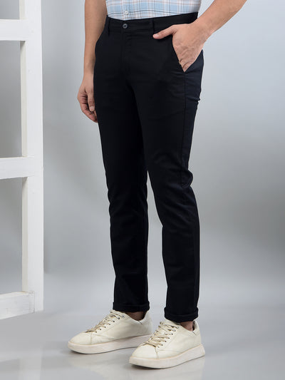 Navy Blue Trousers-Men Trousers-Crimsoune Club