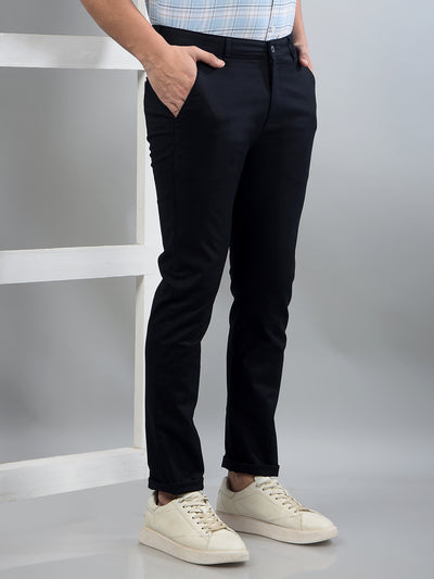 Navy Blue Trousers-Men Trousers-Crimsoune Club