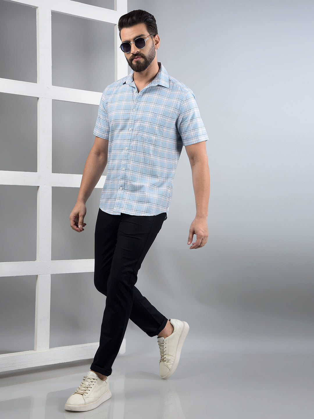 Navy Blue Trousers-Men Trousers-Crimsoune Club