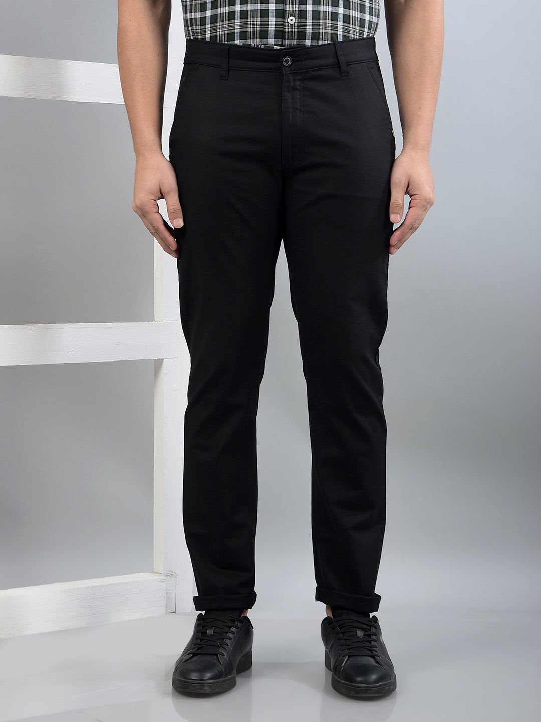 Black Trousers-Men Trousers-Crimsoune Club