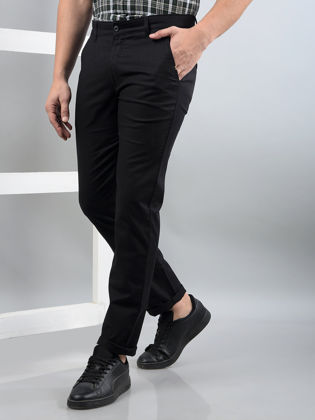 Black Trousers-Men Trousers-Crimsoune Club