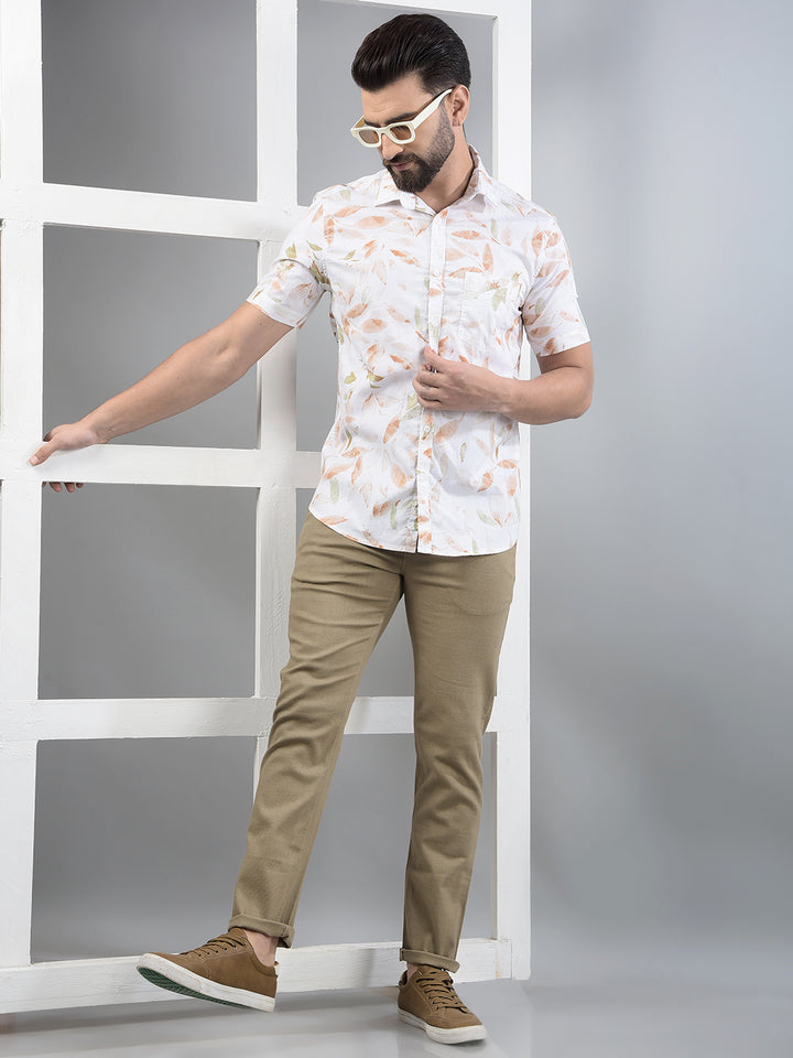 Khaki Trousers-Men Trousers-Crimsoune Club