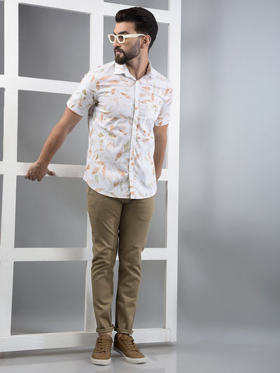 Khaki Trousers-Men Trousers-Crimsoune Club