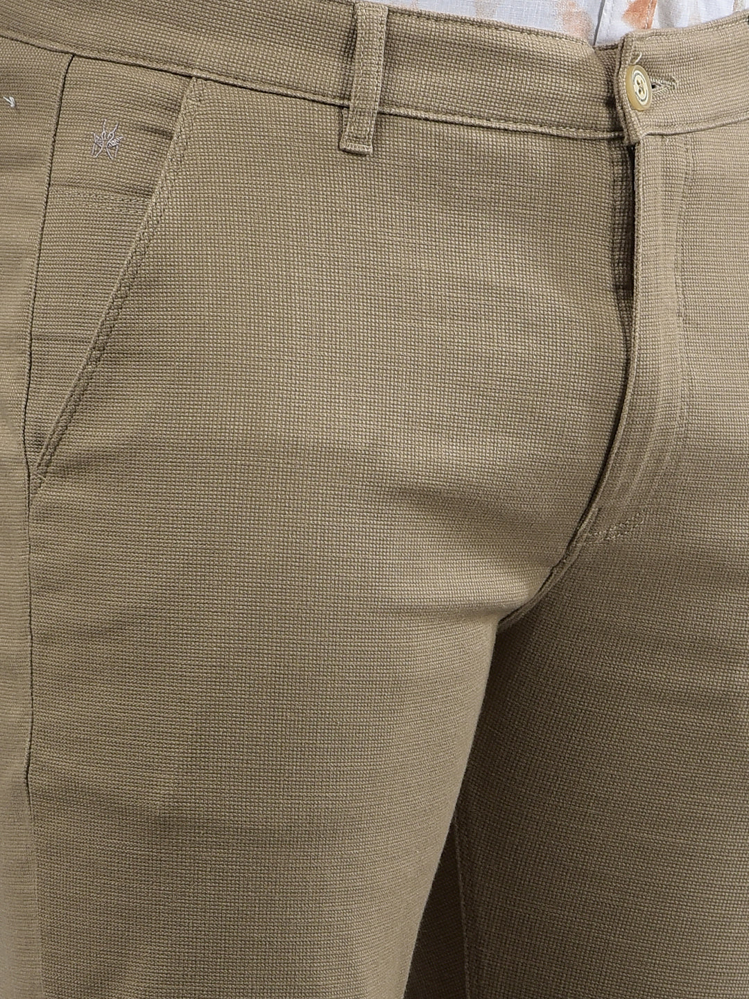 Khaki Trousers-Men Trousers-Crimsoune Club