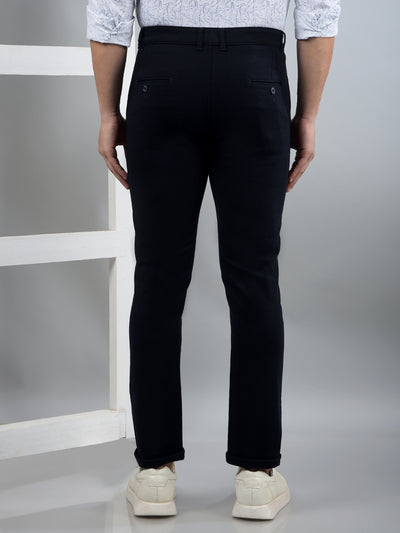 Navy Blue Trousers-Men Trousers-Crimsoune Club