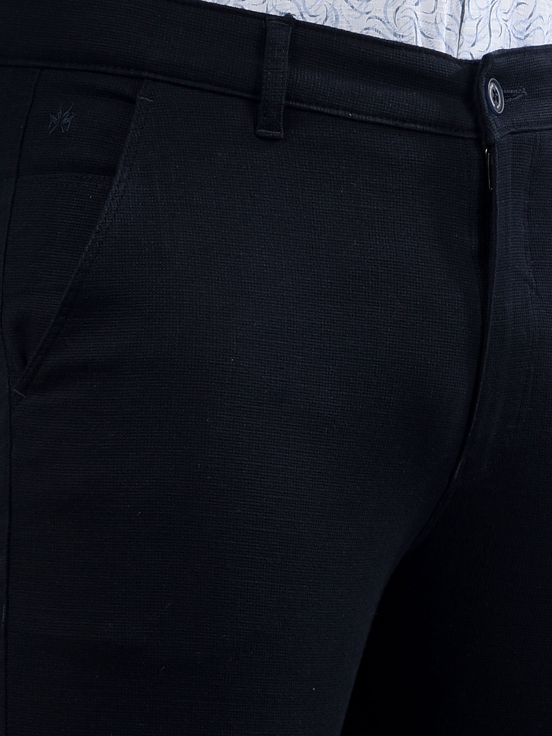 Navy Blue Trousers-Men Trousers-Crimsoune Club