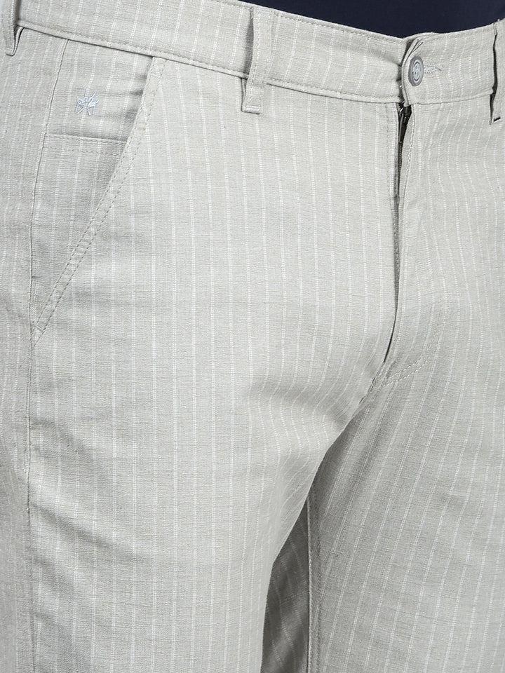 Green Printed Trousers-Men Trousers-Crimsoune Club