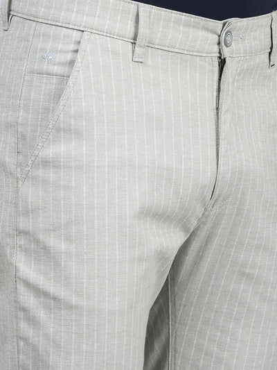 Green Printed Trousers-Men Trousers-Crimsoune Club